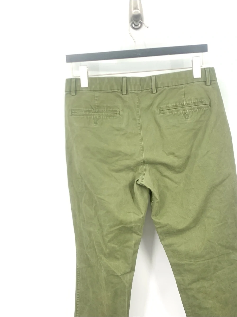 GAP Men Size 34 x 30 Pants Green Essential Khakis Straight Leg Chinos Stretch